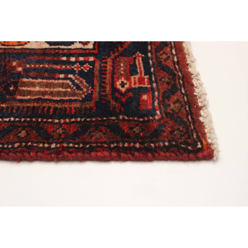 ECARPETGALLERY Hand-knotted Andelz Red Wool Rug - 4'3 x 6'7
