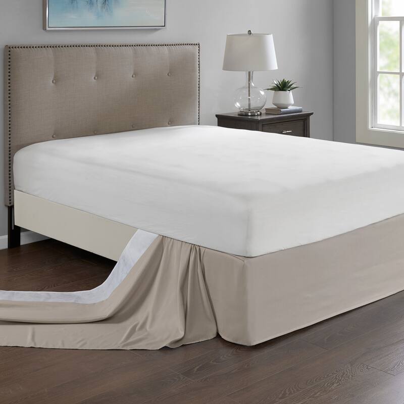 Madison Park Simple Fit Wrap Around Adjustable 26-inch Drop Bedskirt