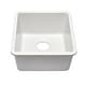 preview thumbnail 1 of 7, 16 Inch Lexicon Platinum Quartz Composite Drop-in Undermount Single Bowl Galaxy White Kitchen Sink LP-1618-W-SO Galaxy White