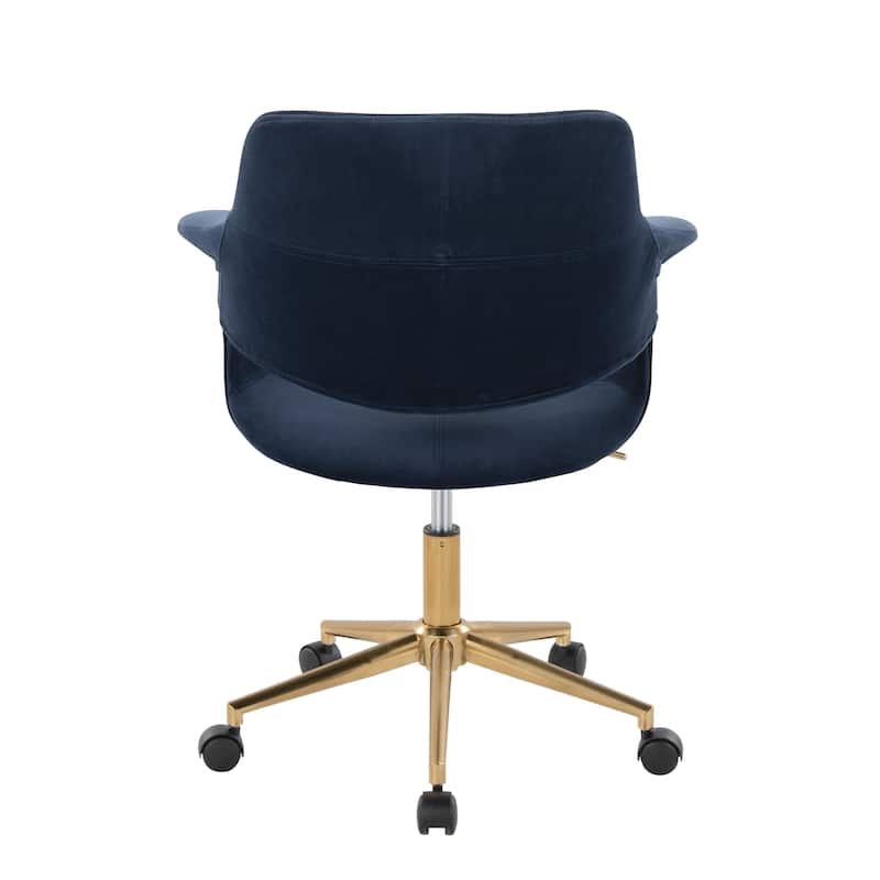 Silver Orchid Fauske Upholstered Office Chair with 5-Star Base