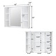 preview thumbnail 44 of 95, Modern Surface Mount Solid Wood Framed Medicine Cabinet With Mirror and Shelves