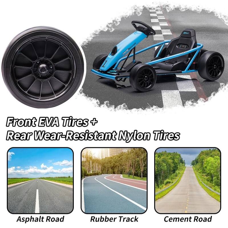 24V Kids Ride on Go Kart with Powerful Motors