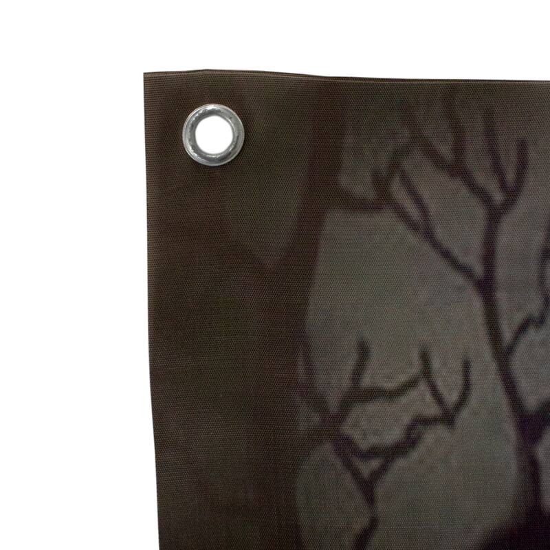 70.75" Scary Jack-o'-lantern in Graveyard Halloween Door Decoration