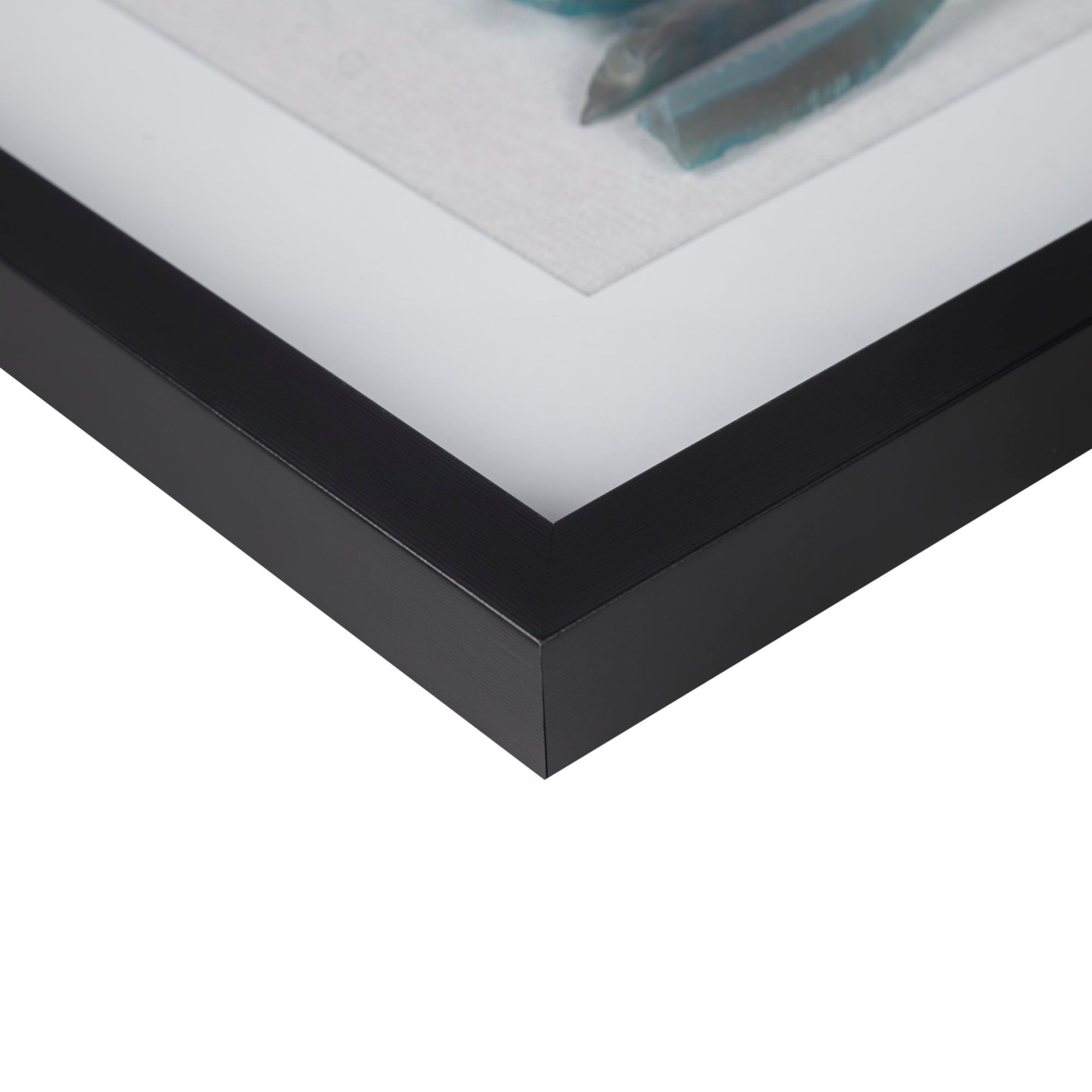 Cerulean Stones Framed Blue Agate Shadowbox Wall Decor Panel - Thumbnail 5