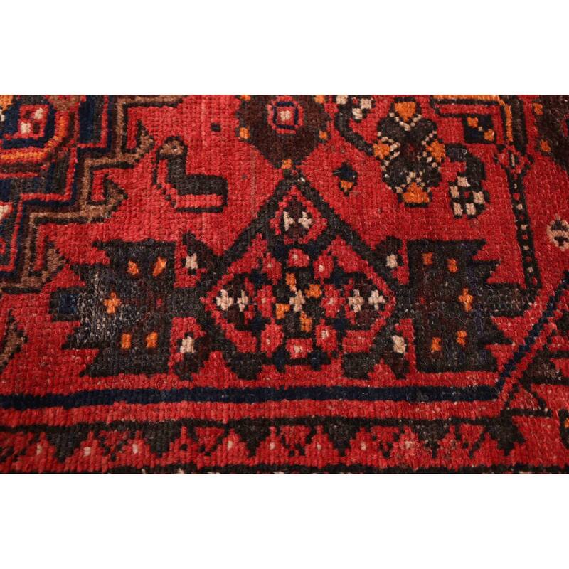 ECARPETGALLERY Hand-knotted Andelz Red Wool Rug - 3'11 x 6'8