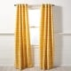 preview thumbnail 2 of 10, SAFAVIEH Brynleigh 52" x 84" Window Treatment Curtain Panel Yellow - 52"Wx96"L