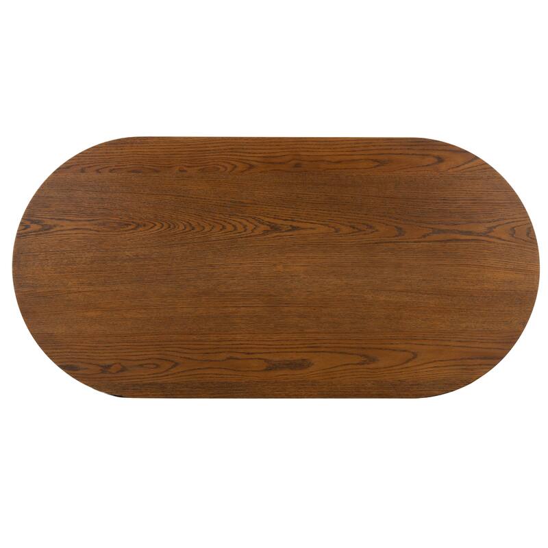SAFAVIEH Couture Shelbie Reeded Oval Coffee Table, Fully Assembled - 51"W x 25"D x 16"H