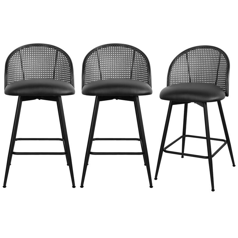 26"/29" Swivel Barstools Counter Height Bar Stool w/ Metal Legs