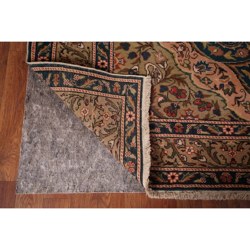 Vegetable Dye Anatolian Turkish Vintage Rug Handmade Blue Wool Carpet - 6'7" X 8'9"