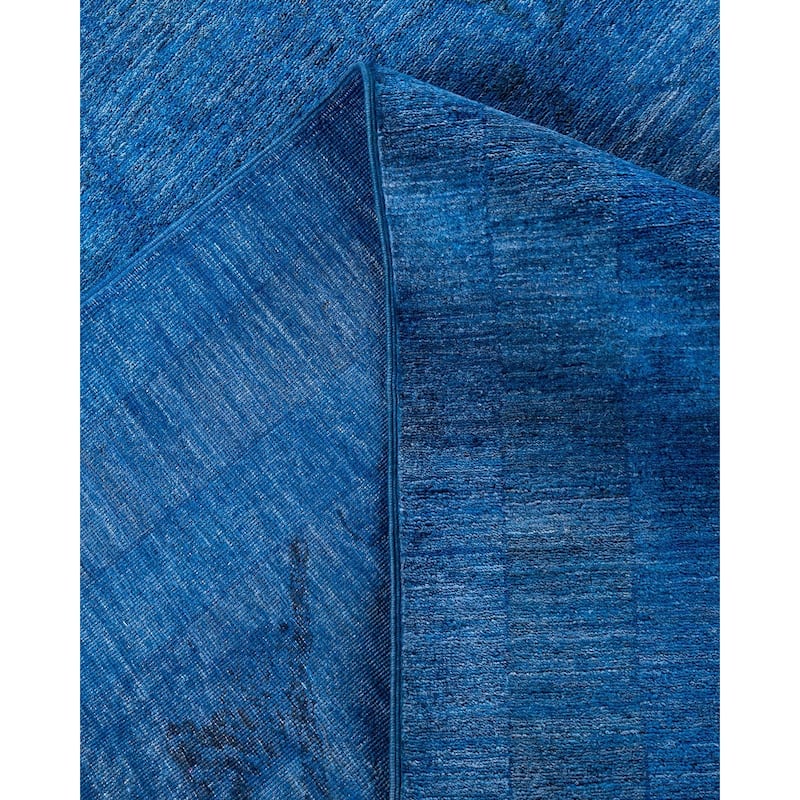 Contemporary Overdyed Wool Hand Knotted Area Rug - 7' 10" x 9' 9"