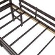 preview thumbnail 11 of 13, DHP Milton Kids' Low Loft Bed with Slide, Twin, Brown Brown