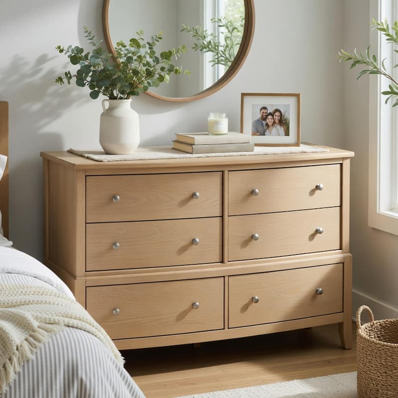 beige dresser for sale Amazon.com: Furniway Beige Dresser for Bedroom, Modern Dresser with 6  Drawers and Smooth Slides, Wide Chest of Drawers with Golden Handles for  Bedroom, Living Room, Closet, 15.7" D x 55.1" W x