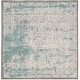 preview thumbnail 9 of 10, SAFAVIEH Passion Jacoba Vintage Distressed Boho Oriental Rug 3' Square - Turquoise/Ivory - Square