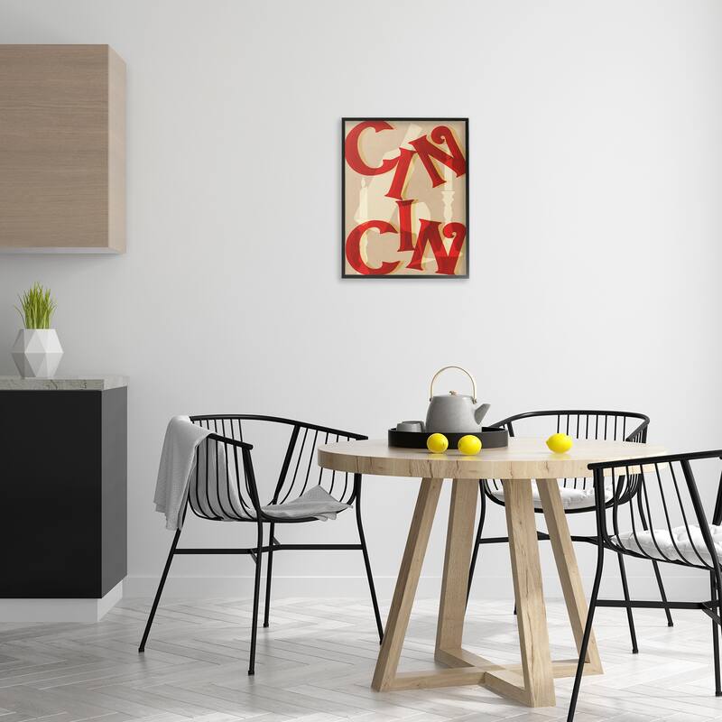 Stupell Cin Cin Wine & Candles Framed Giclee Art Design By Lil' Rue