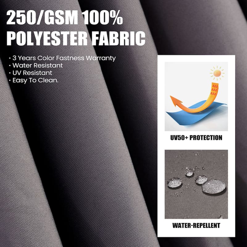 Crestlive Products 10 x 13ft Outdoor Patio Cantilever Umbrella with Base