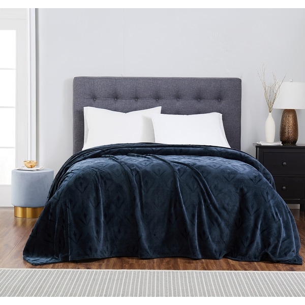 Bed bath and beyond plush blanket sales