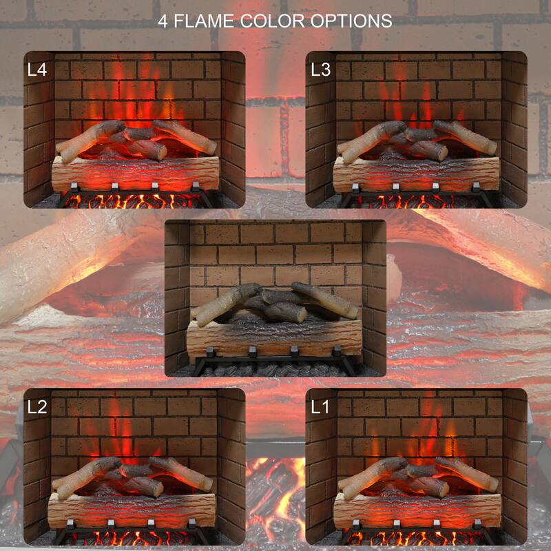 28 inch Infrared Electric Fireplace Touch Panel Home Decor Heater