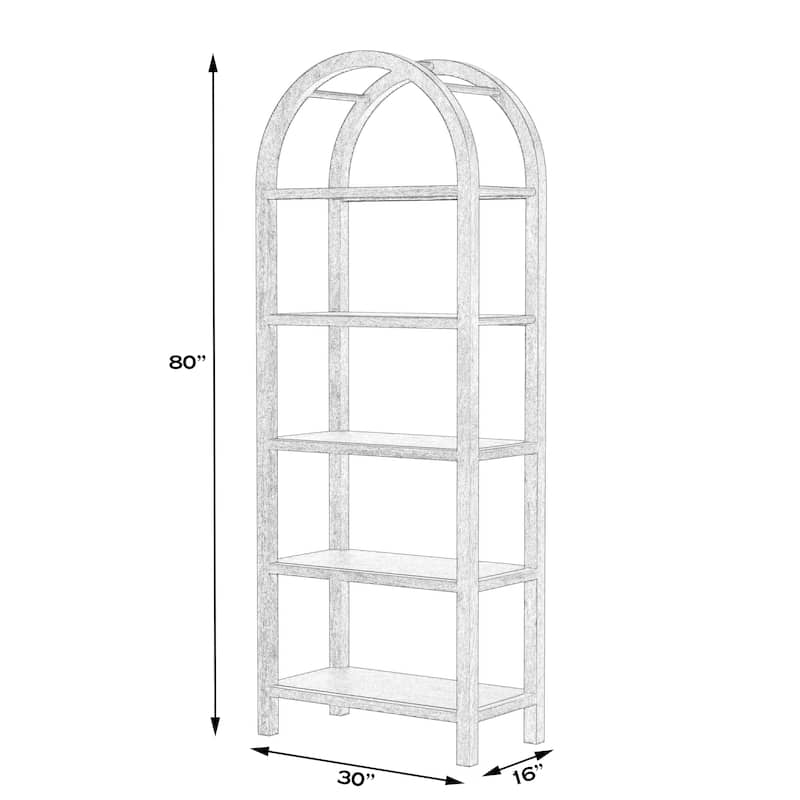 Aila Arched 5 Tier Etagere