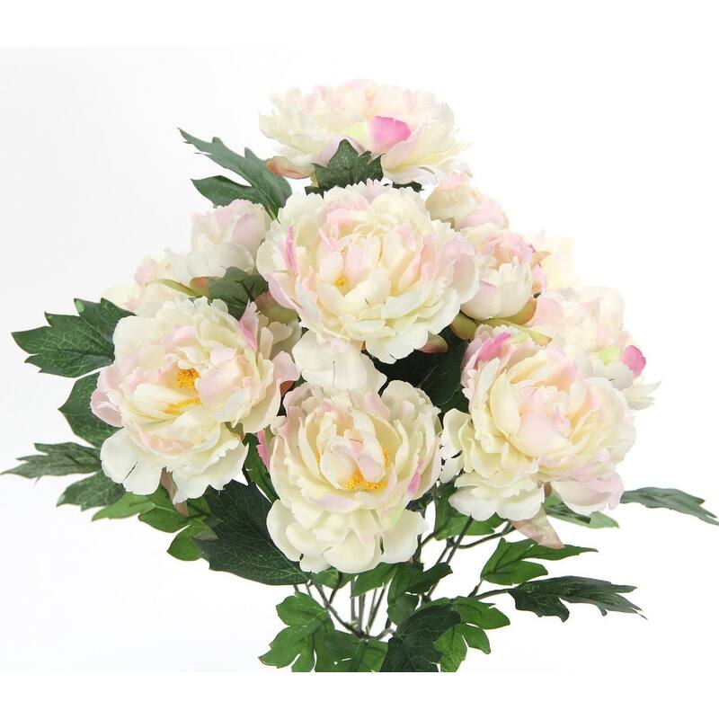 Artificial Spring Mixed Flower 11 stem Peony Bush , ABN1B013-BLUSH