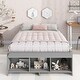 preview thumbnail 3 of 5, Full Size Bed with 2 drawers and storage shelves