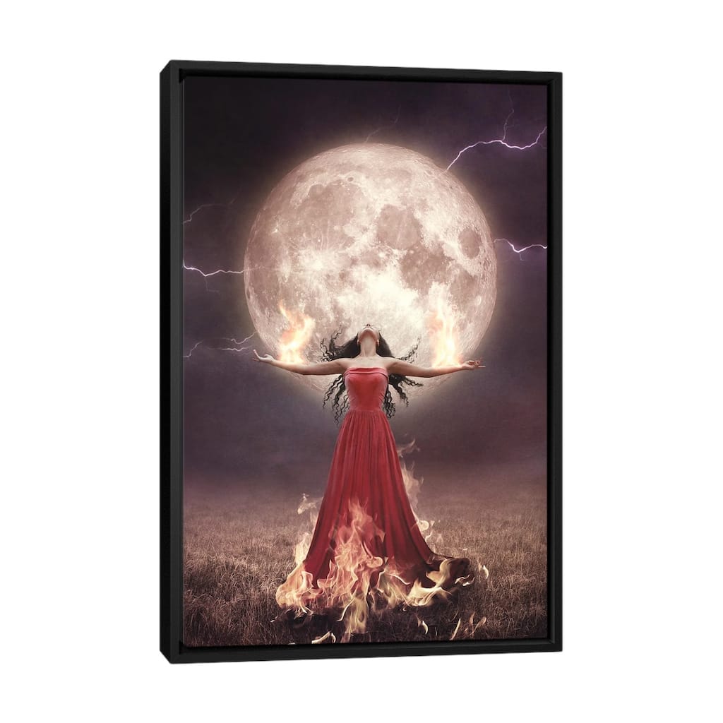 iCanvas "Full Moon In Aries" by Midnight Moon Visuals Framed Canvas Print