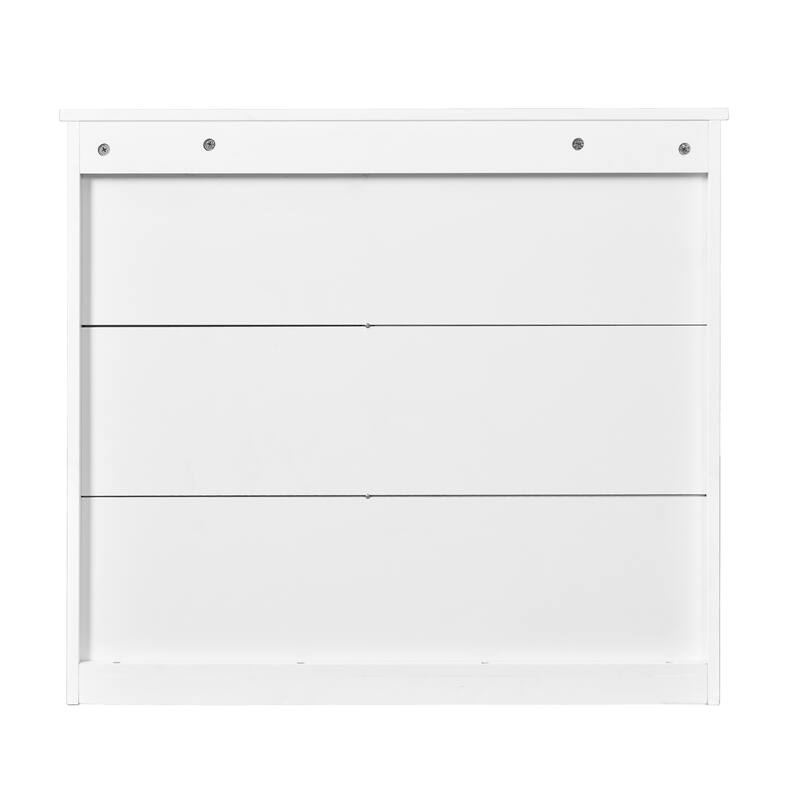 GDFStudio - Wilford Modern Wall-Mounted Bathroom Storage Cabinet with Mirror Door and Adjustable Shelves - 32"W