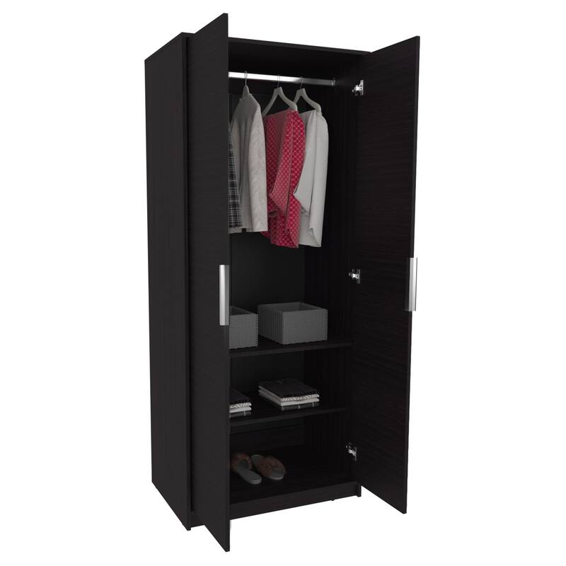 Blackden Armoire Double Door, Black - N/A