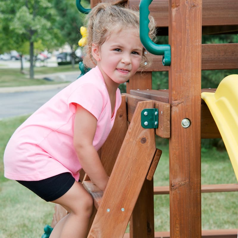 Swing-N-Slide Altamont Wood Outdoor Swing Set with Slide