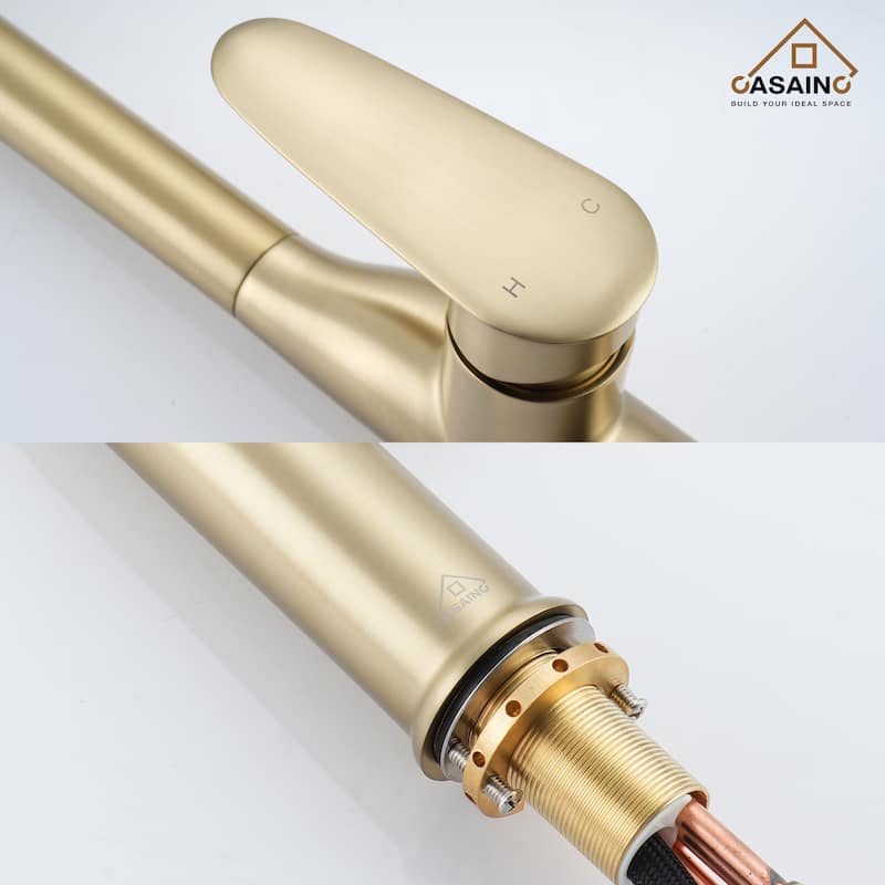 Single Handle Pull-Down Sprayer Kitchen Faucet