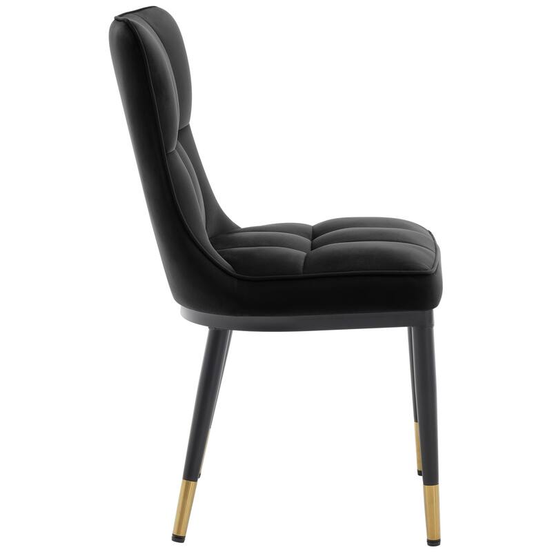Modern Velvet Upholstered Dining Chairs, Set of 2/4 - 35.8"H x 18.9"W x 23.2"D