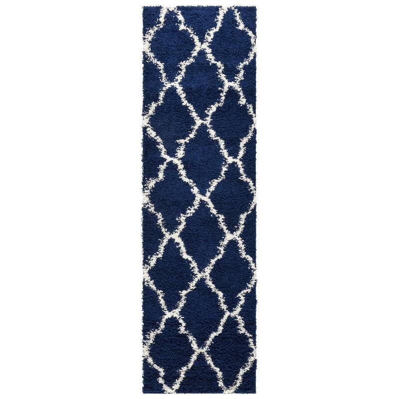 SAFAVIEH Dallas Shag Hacer Trellis 1.5-inch Thick Rug