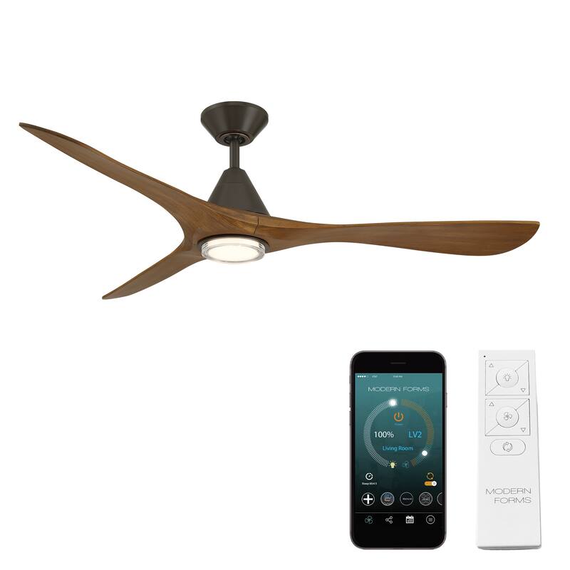 Carve Indoor or Outdoor 3-Blade 60in Smart Ceiling Fan