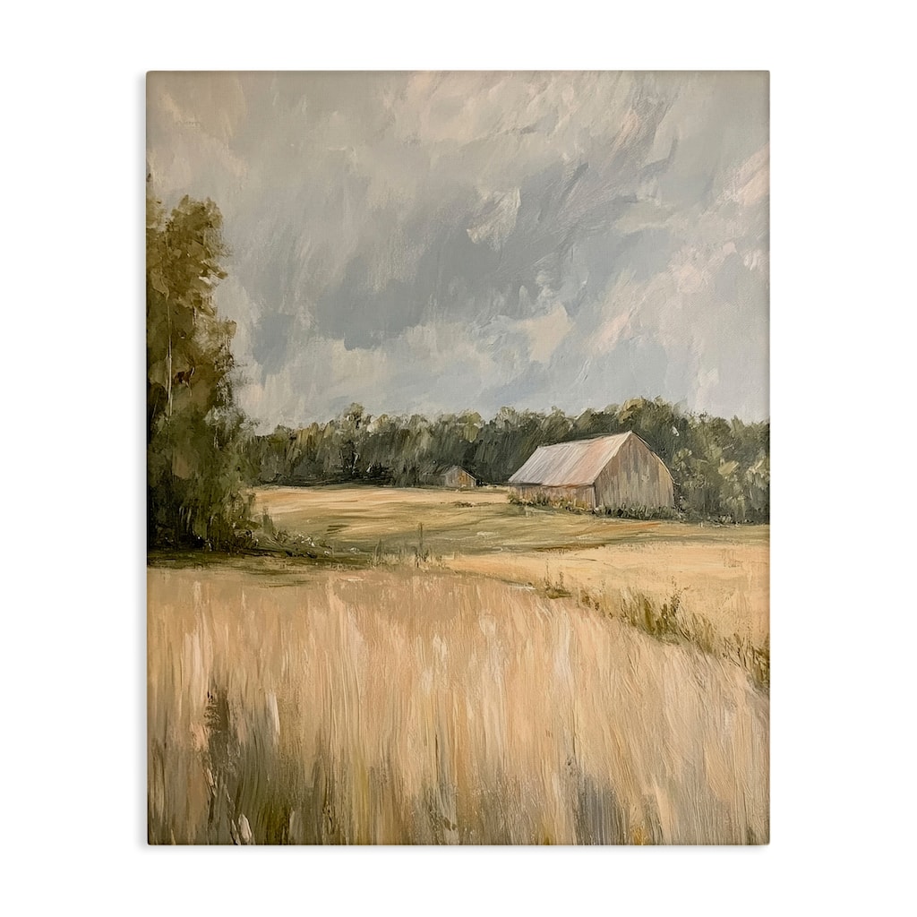 Stupell Natural Farm's Wispy Grasses Canvas Wall Art Design By Petal Prints Design