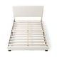 preview thumbnail 45 of 58, Furniture of America Gail Modern White Boucle Adjustable Queen-Size Platform Bed