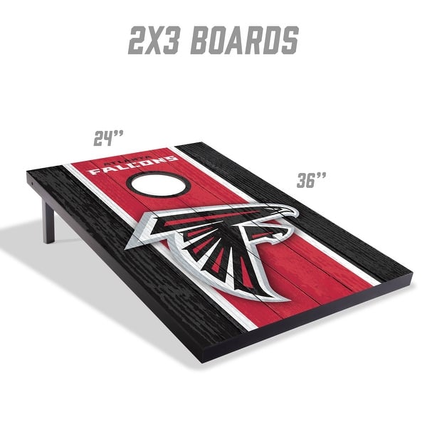 Atlanta Falcons NFL Compact 2x3 Tailgate Cornhole Board Set
