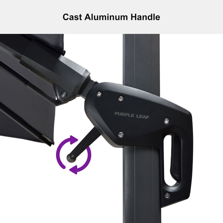 最安プラン LEAF PURPLE 10 Cantilever Patio Tilting Left-right ft 小物