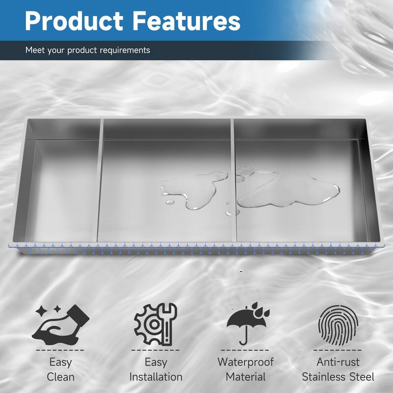 WIZ 12.8-inch W x 30.8-inch H x 4-inch D Stainless Steel Shower Niche - N/A