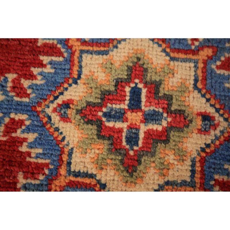 Red Kazak Oriental Accent Rug Hand-Knotted Wool Carpet - 2'0" x 3'0"