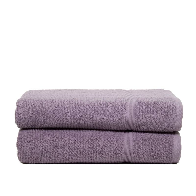 Porch & Den Meacham Turkish Cotton Bath Sheet Towel (Pack of 2) - Heather