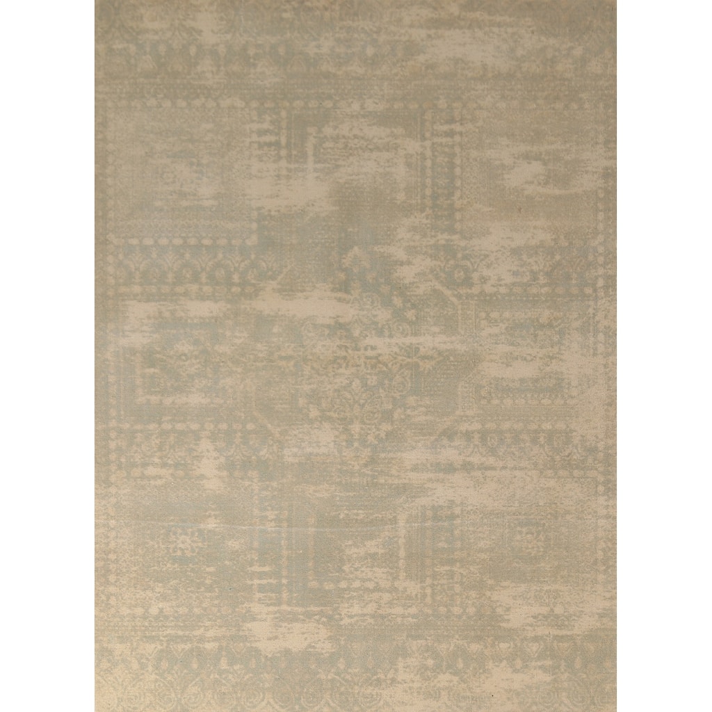 Contemporary Abstract Oriental Area Rug Handmade Wool Carpet - 5'3"x 7'6"