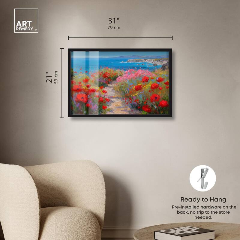 Ocean View Bloom I Shadowbox by Art Remedy