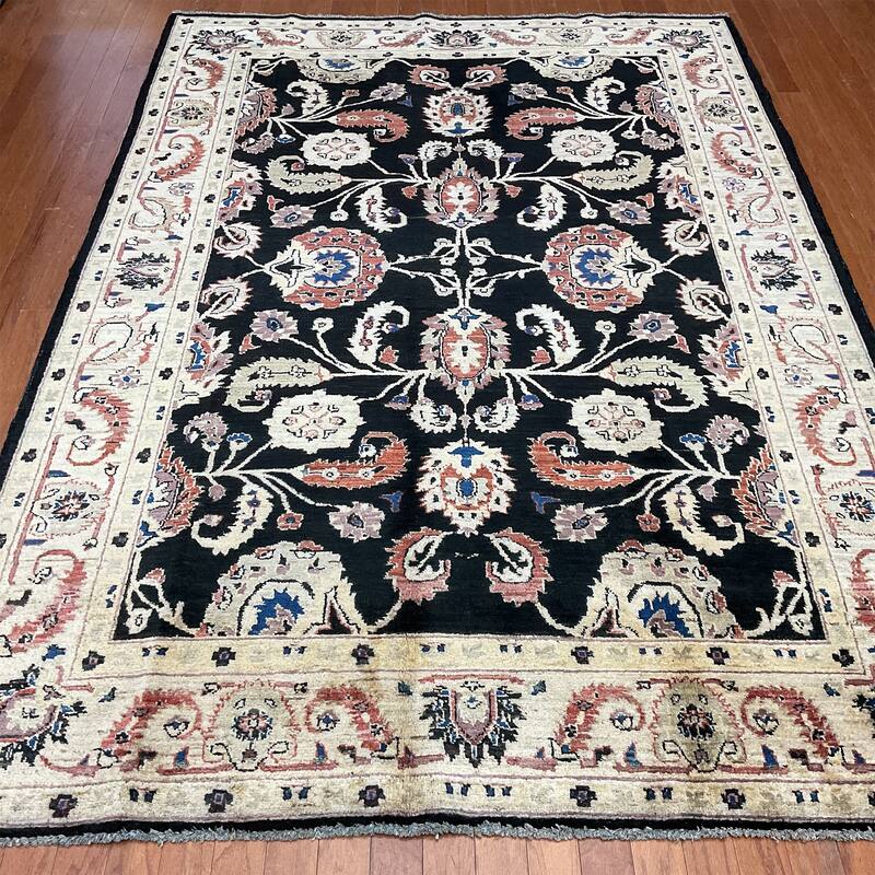 HERAT ORIENTAL Handmade Oushak Wool Rug - 6' x 8'7"