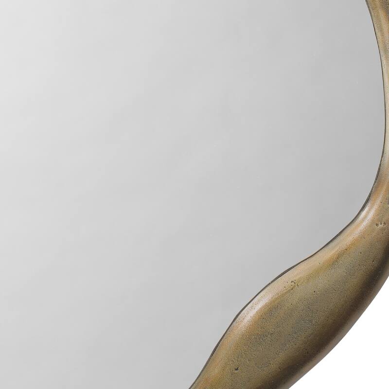 Jamie Young Natural Metal Round Wall Mirror
