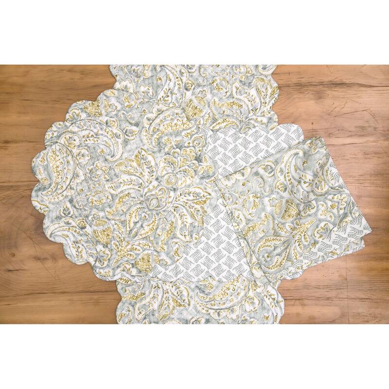 Volterra Damask Cotton Reversible Napkin Set of 6 - Set of 6