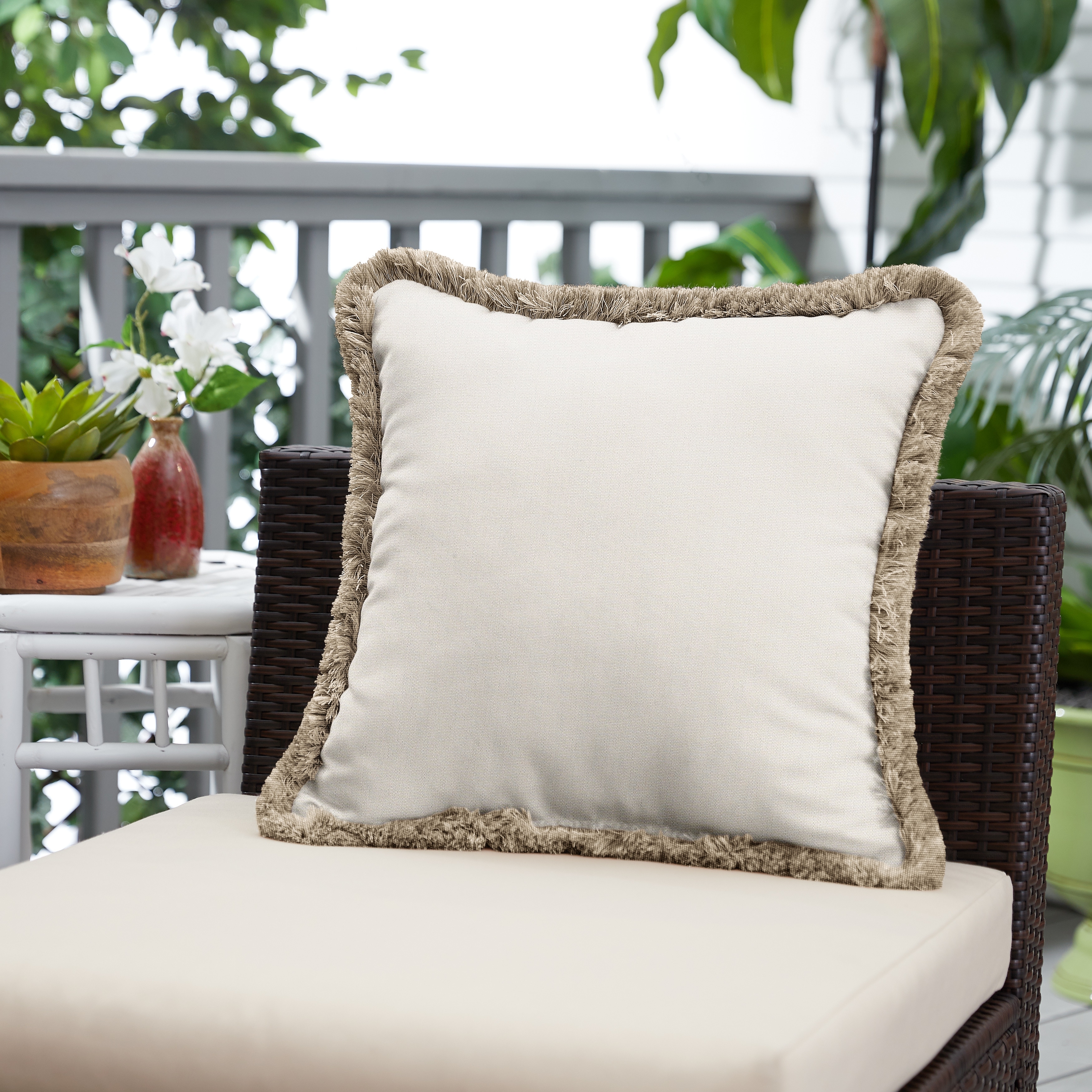 Furniture Sunbrella Canvas Natural Cushions Sunbrella Canvas