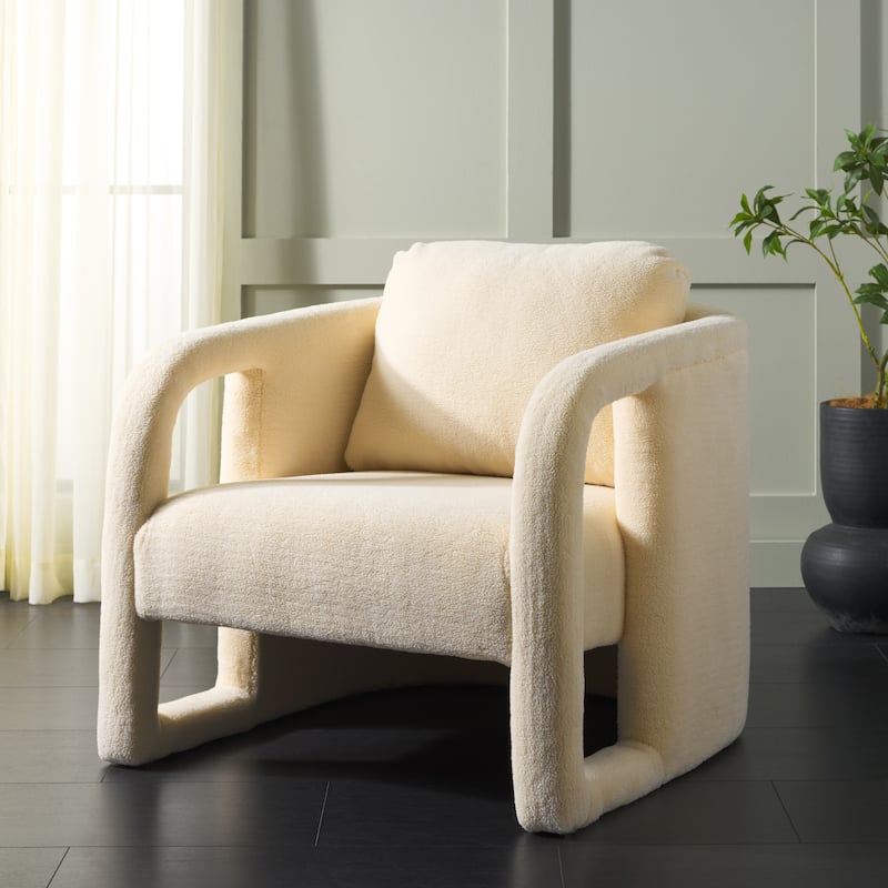 SAFAVIEH Leonie Accent Chair - 29" W x 31" D x 25" H - 29"W x 31"D x 25"H
