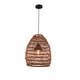 preview thumbnail 2 of 15, 1-Light Outdoor Wicker Rattan Pendant Light