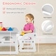 preview thumbnail 8 of 28, Costway 3-Piece Kids Table and Chair Set Toddler Activity Study Desk - See Details