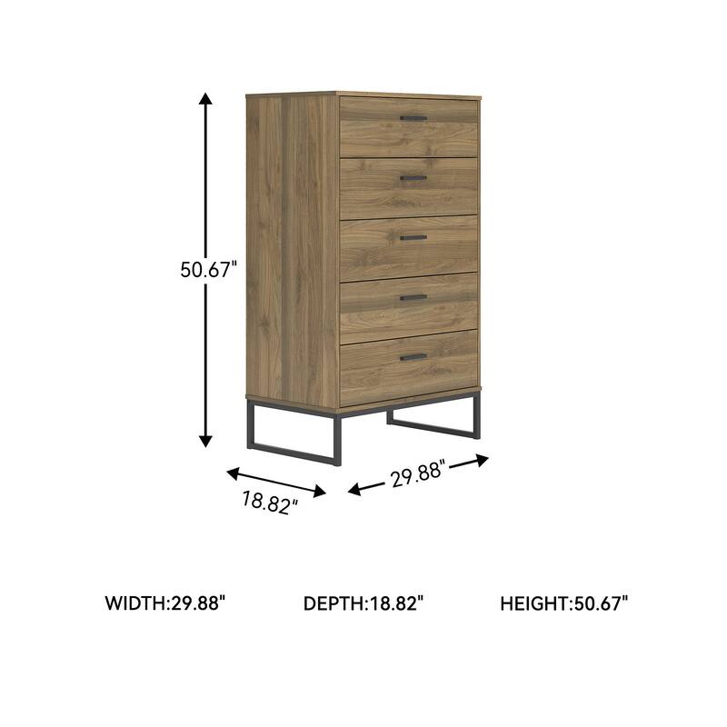 Signature Design by Ashley Deanlow Brown Platform Panel Bed