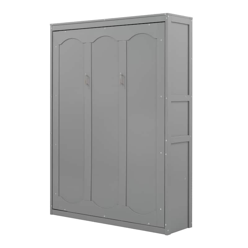 Full Size Murphy Bed Wall Bed with Shelves
